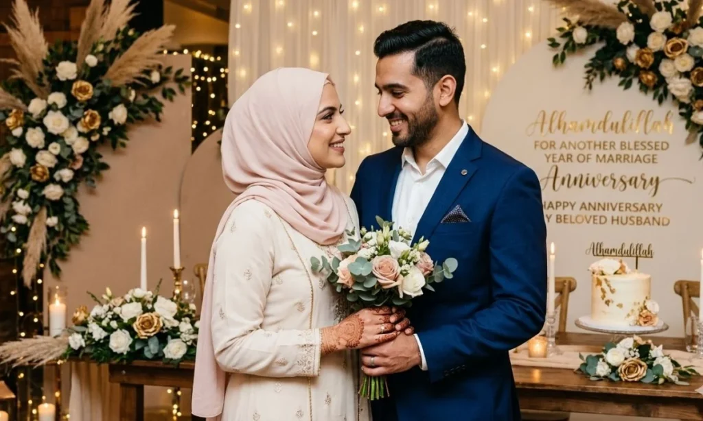 Alhamdulillah Wedding Anniversary Wishes for Husband