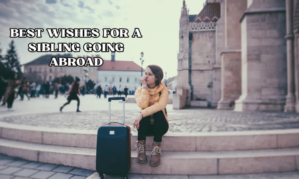 Best Wishes for a Sibling Going Abroad