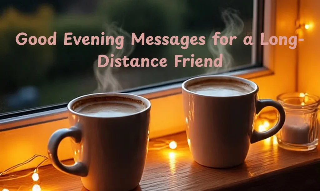 Good Evening Messages for a Long-Distance Friend
