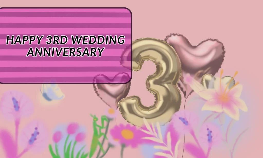 Happy 3rd Wedding Anniversary
