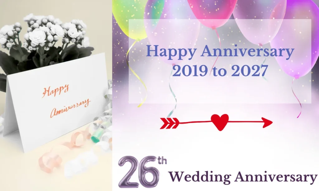 Happy Anniversary 2019 to 2027