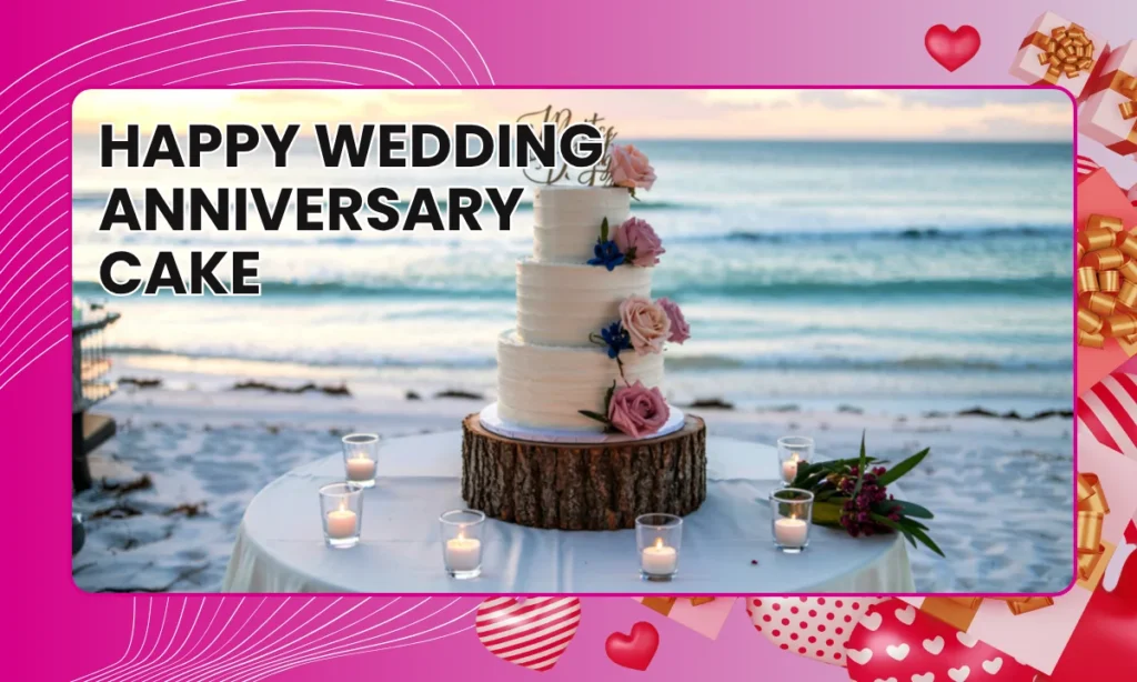 Happy Wedding Anniversary Cake
