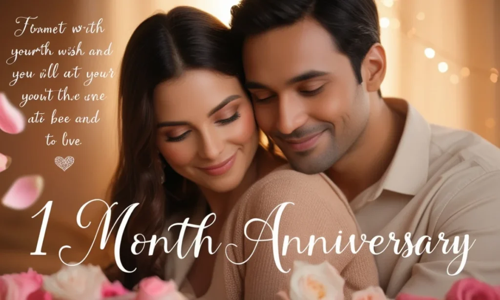 Heartfelt 1-Month Anniversary Wishes for Your Partner