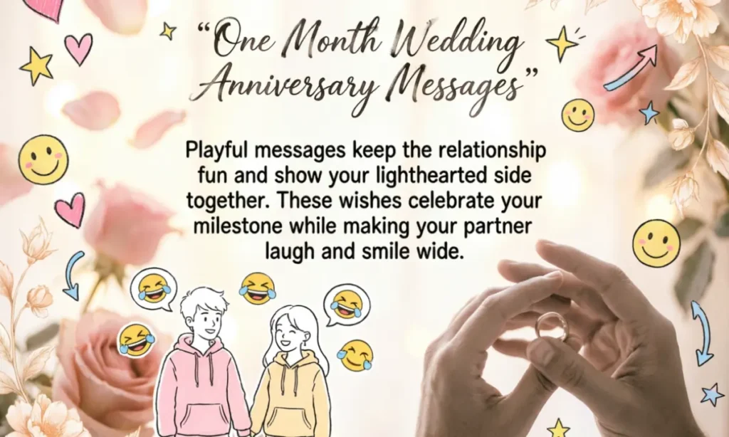 Playful One Month Anniversary Wishes