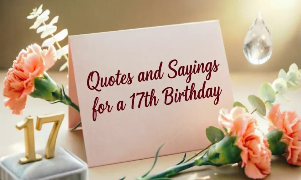 Quotes and Sayings for a 17th Birthday