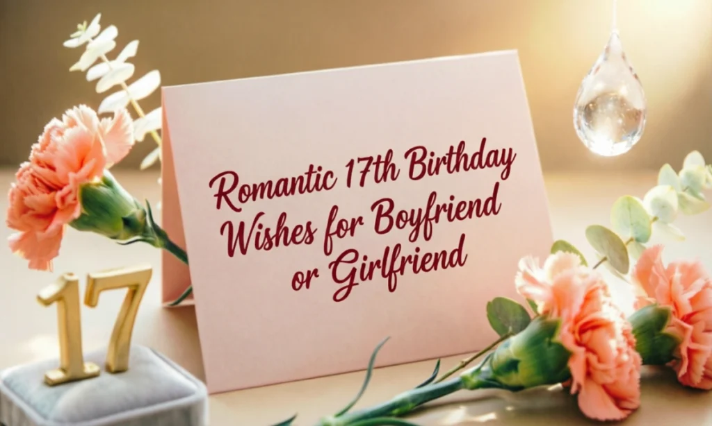 Romantic 17th Birthday Wishes for Boyfriend or Girlfriend
