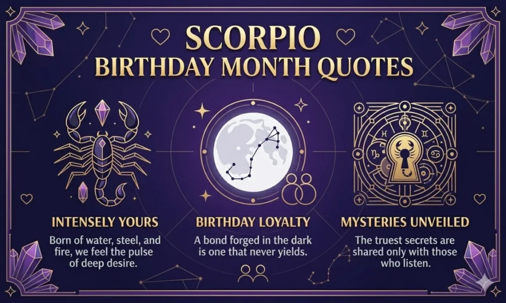 Scorpio Birthday Month Quotes