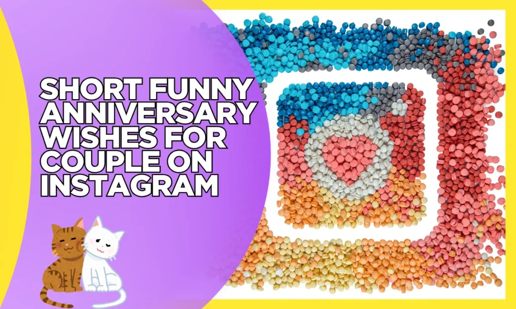 Short Funny Anniversary Wishes for Couple on Instagram
