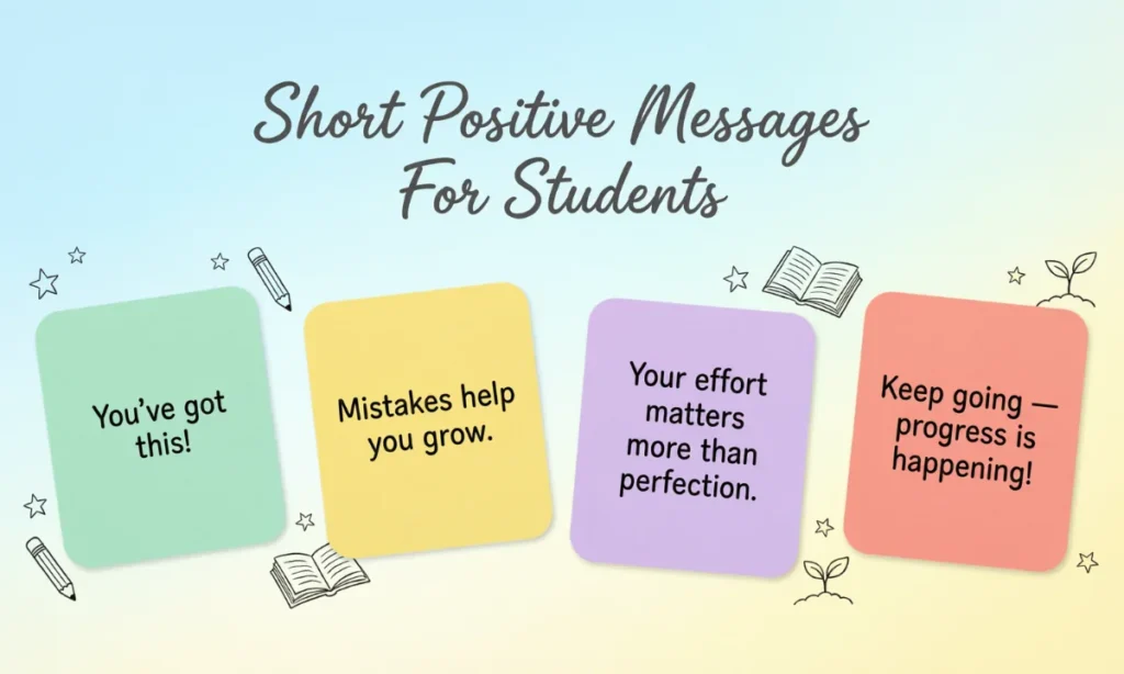 Short Positive Messages For Students