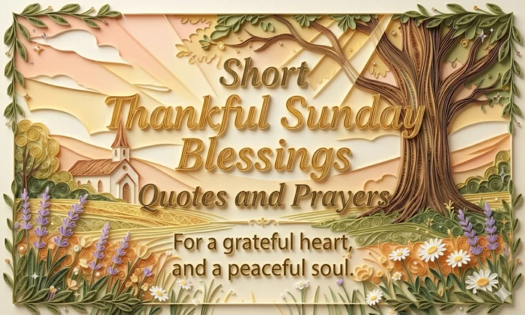Short Thankful Sunday Blessings Quotes and Prayers