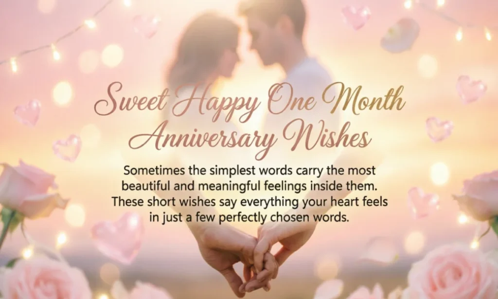 Short and Sweet One Month Anniversary Wishes
