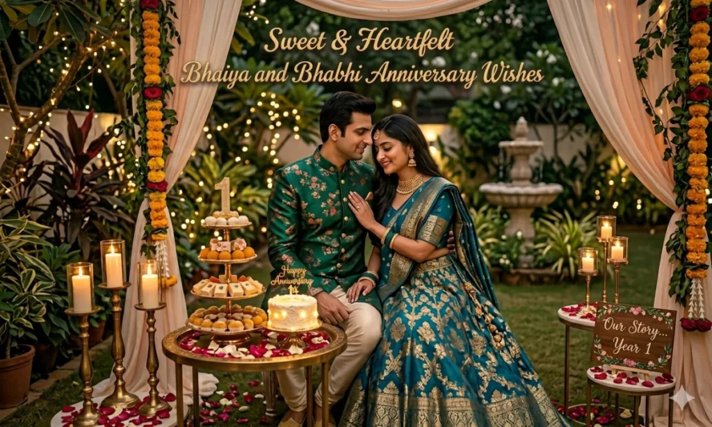 Sweet & Heartfelt Bhaiya and Bhabhi Anniversary Wishes
