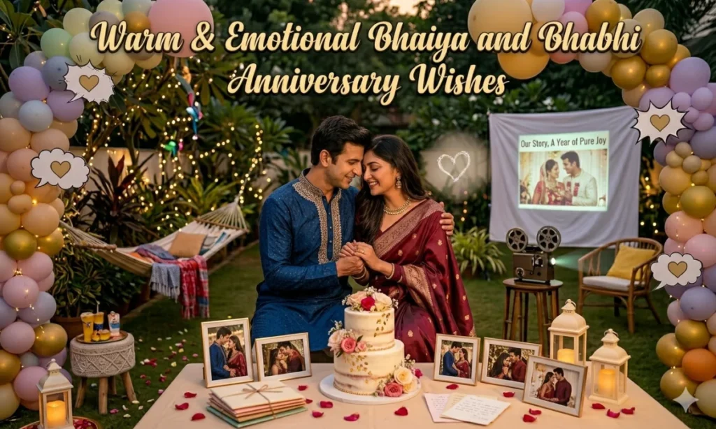 Warm & Emotional Bhaiya and Bhabhi Anniversary Wishes