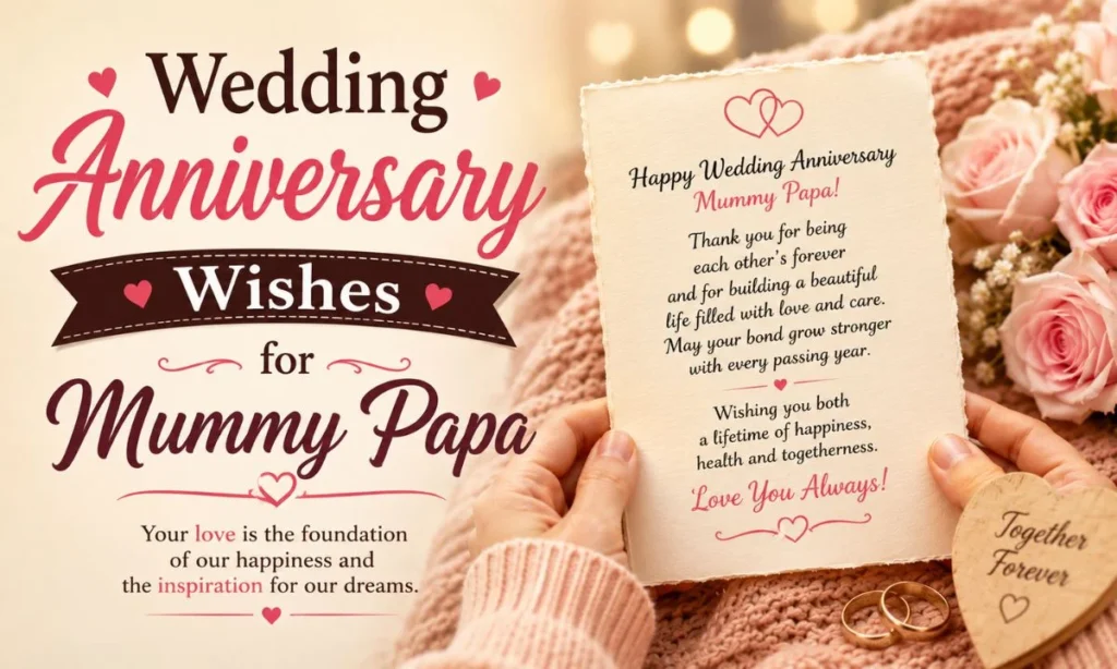 Wedding Anniversary Wishes for Mummy Papa
