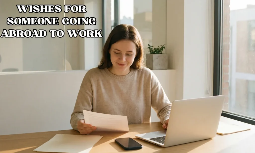 Wishes for Someone Going Abroad to Work