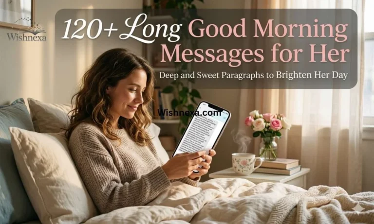 120+ Long Good Morning Messages for Her