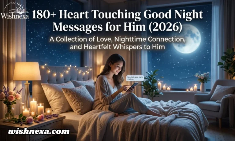 180+ Heart Touching Good Night Messages for Him (2026)