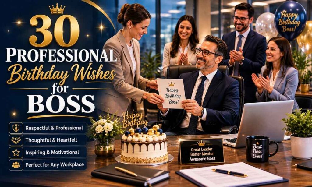 30 Professional Birthday Wishes for Boss