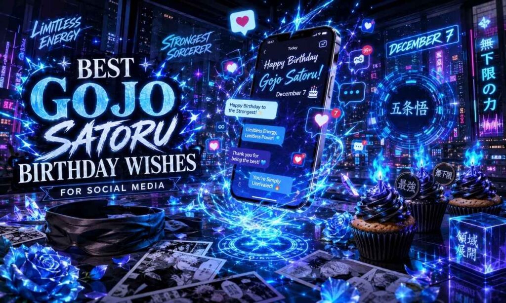 Best Gojo Satoru Birthday Wishes for Social Media