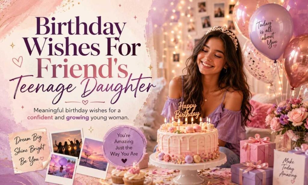 Birthday Wishes For Friend's Teenage Daughter