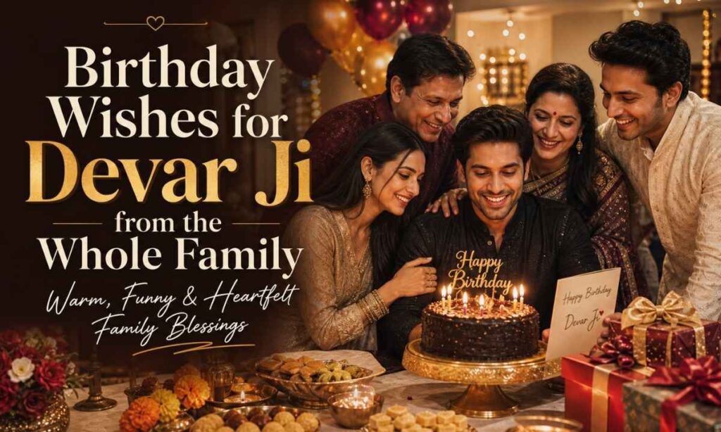 Birthday Wishes for Devar Ji from the Whole Family