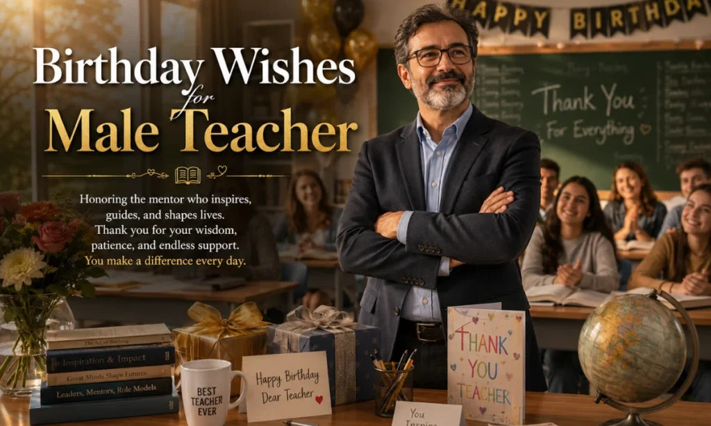 Birthday Wishes for Male Teacher