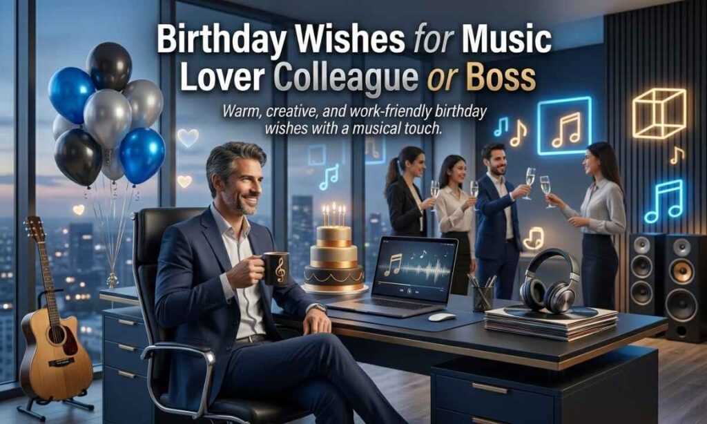 Birthday Wishes for Music Lover Colleague or Boss