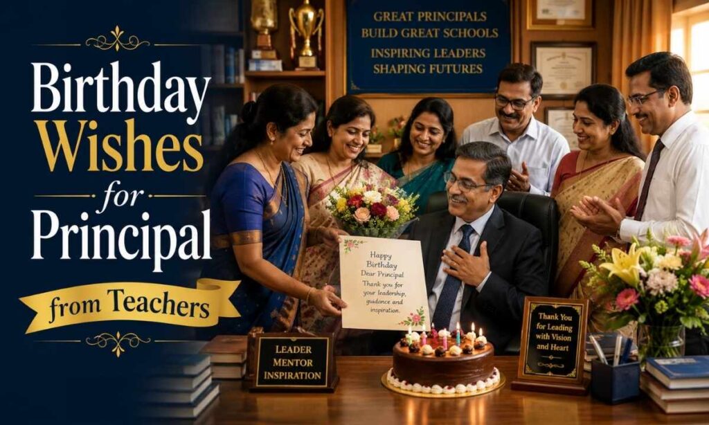 Birthday Wishes for Principal from Teachers