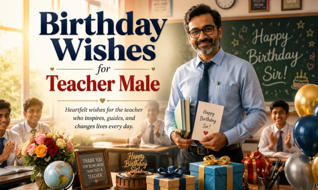 Birthday Wishes for Teacher Male