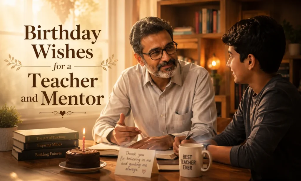 Birthday Wishes for a Teacher and Mentor