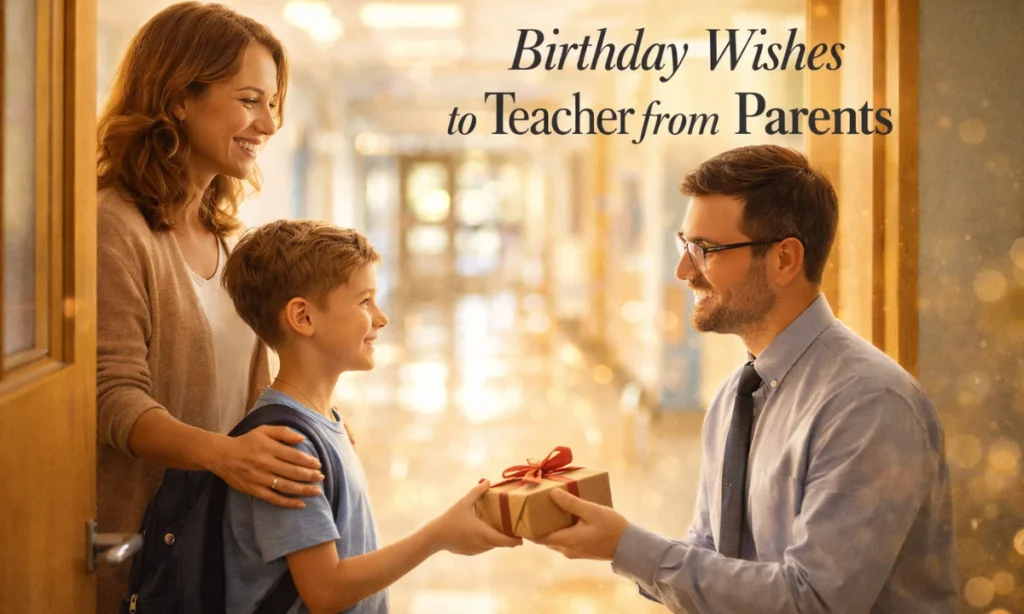 Birthday Wishes to Teacher from Parents