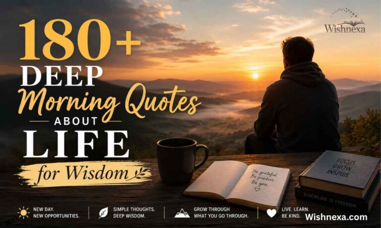 Deep Morning Quotes About Life
