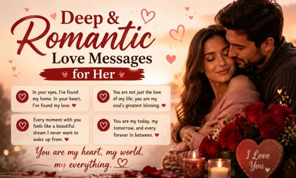 Deep & Romantic Love Messages for Her