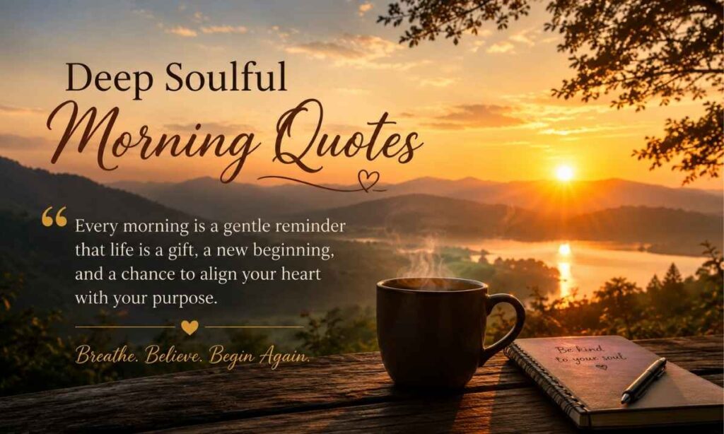 Deep Soulful Morning Quotes