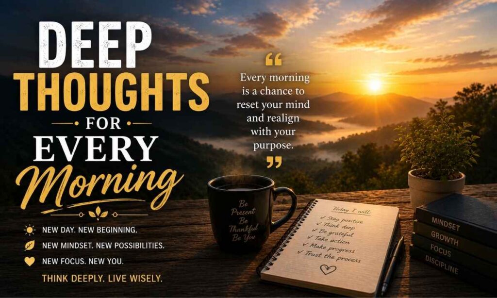 Deep Thoughts for Every Morning