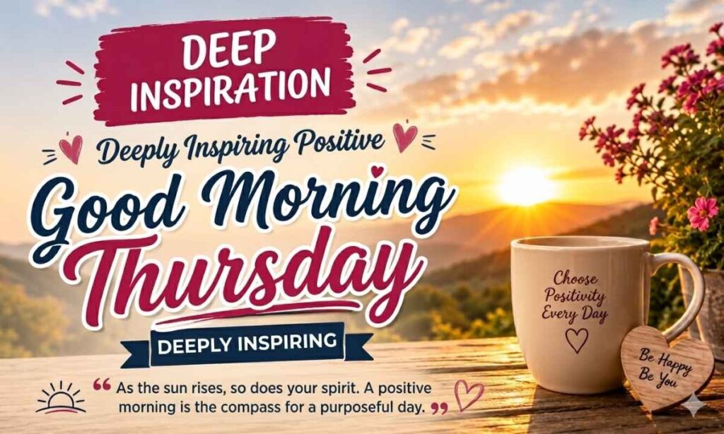 Deeply Inspiring Positive Good Morning Thursday Quotes