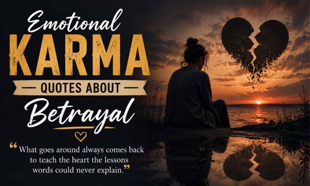 Emotional Karma Quotes About Betrayal
