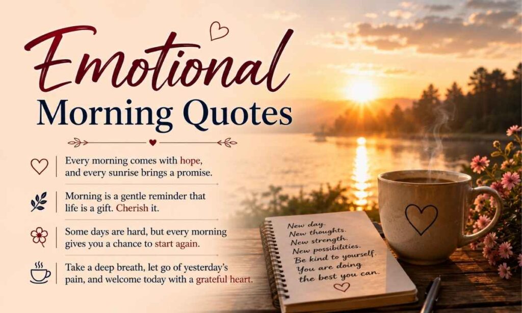 Emotional Morning Quotes