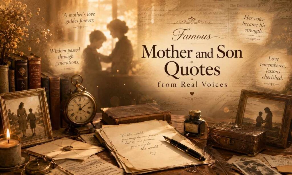 Famous Mother and Son Quotes from Real Voices