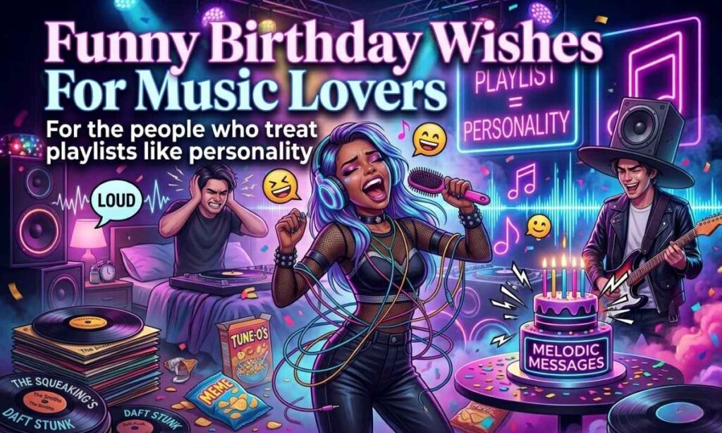 Funny Birthday Wishes for Music Lovers