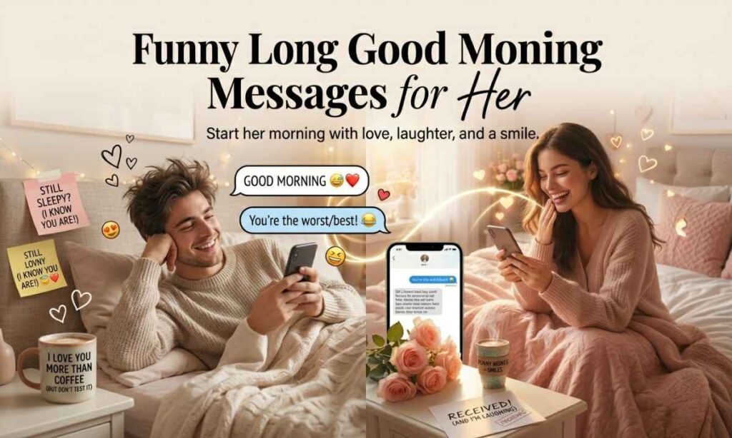 Funny Long Good Morning Messages for Her
