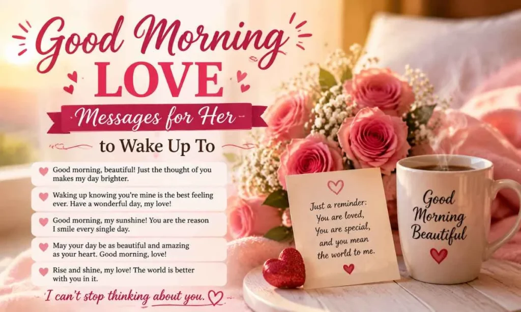 Good Morning Love Messages for Her to Wake Up To