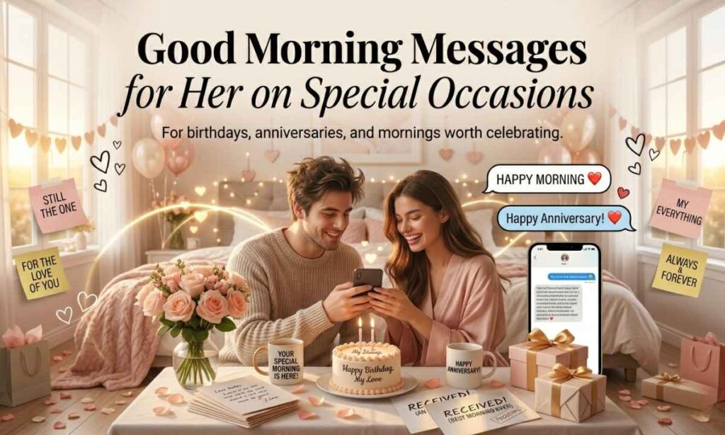 Good Morning Messages for Her on Special Occasions