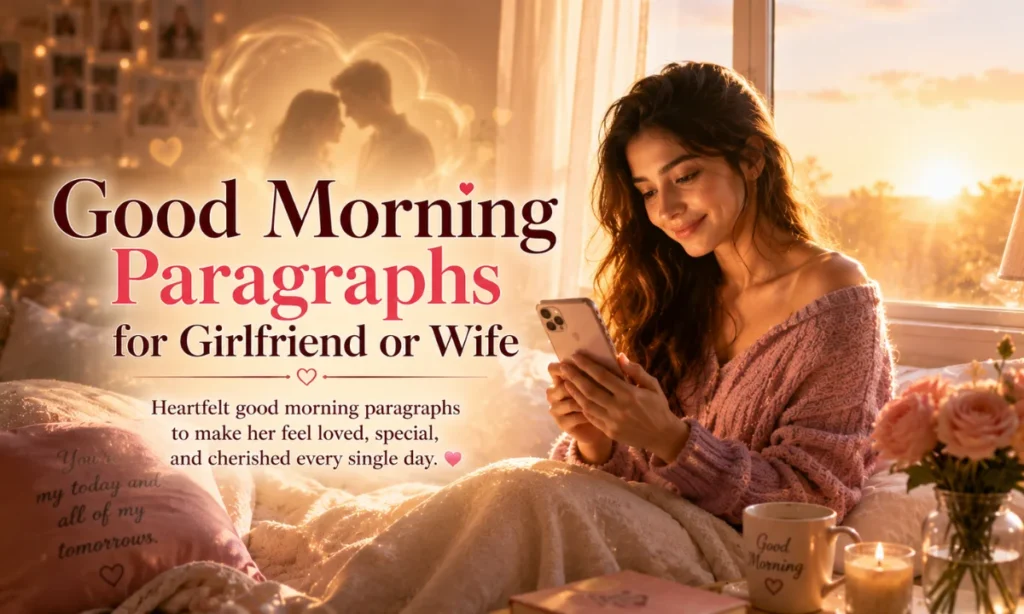 Good Morning Paragraphs for Girlfriend or Wife