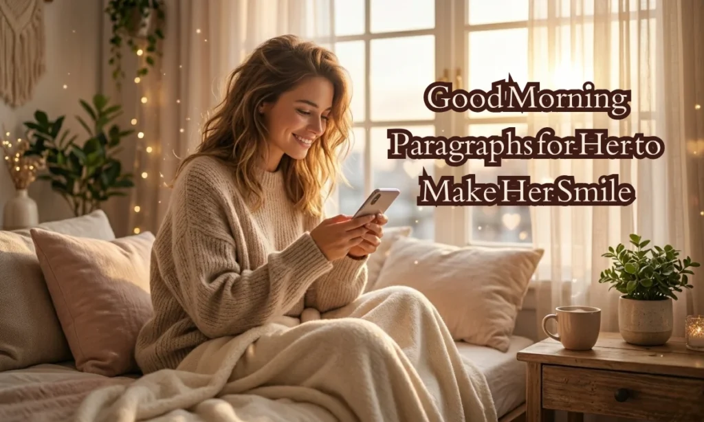 Good Morning Paragraphs for Her to Make Her Smile