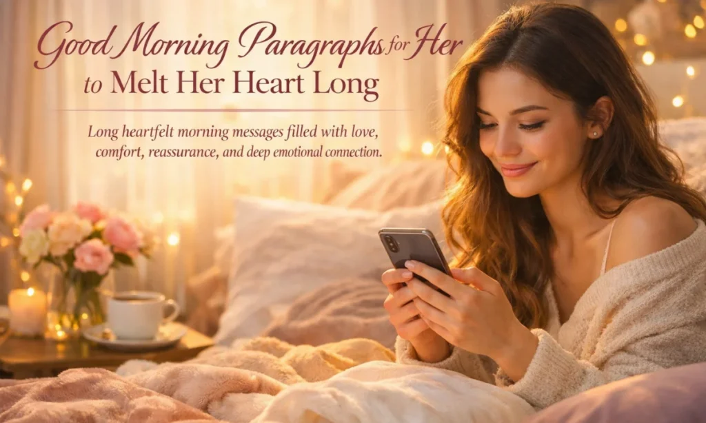Good Morning Paragraphs for Her to Melt Her Heart Long
