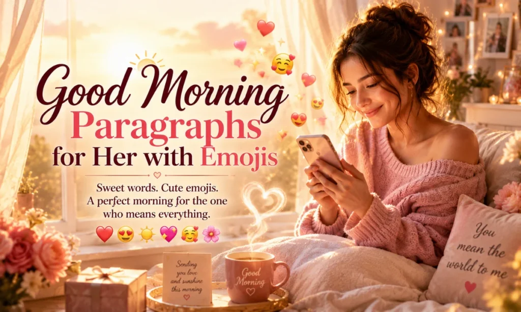 Good Morning Paragraphs for Her with Emojis