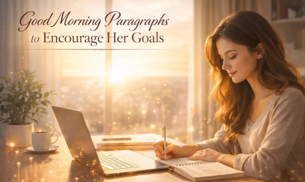 Good Morning Paragraphs to Encourage Her Goals