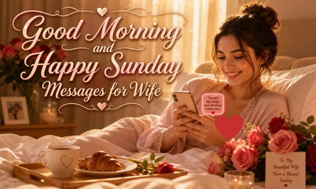 Good Morning and Happy Sunday Messages for Wife