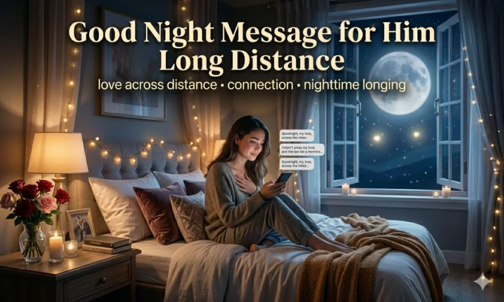 Good Night Message for Him Long Distance